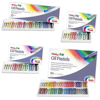 Мелки для рисования Pentel PHN Arts Color Oil Pastels японские нетоксичные моющиеся 12/16/25/36/50