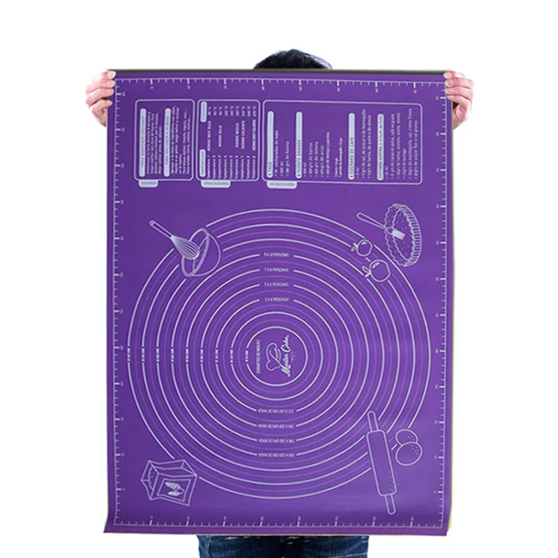 

45x60cm Large Baking Mat Silicone Pad Sheet for Rolling pin Dough Pizza Non-Stick Maker Holder Kitchen Tools reposteria cadernos