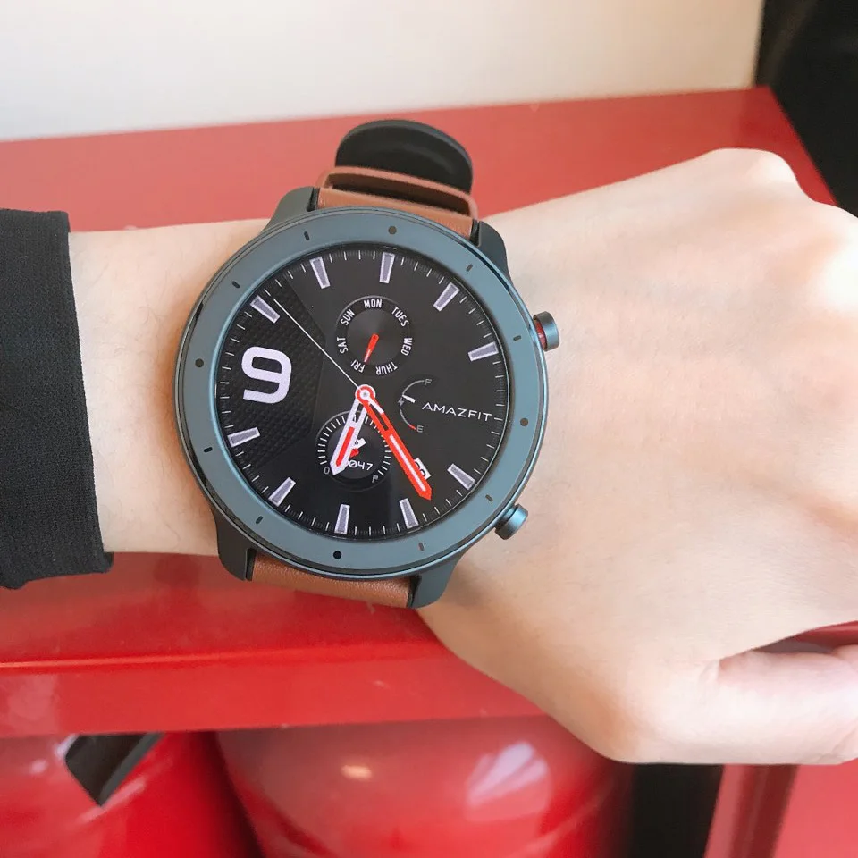 Бесплатные фильмы и TWS гарнитура Amazfit GTR Смарт часы 47 мм Huami gps Smartwatch 24 дня батарея управление музыкой 5ATM для Android IOS