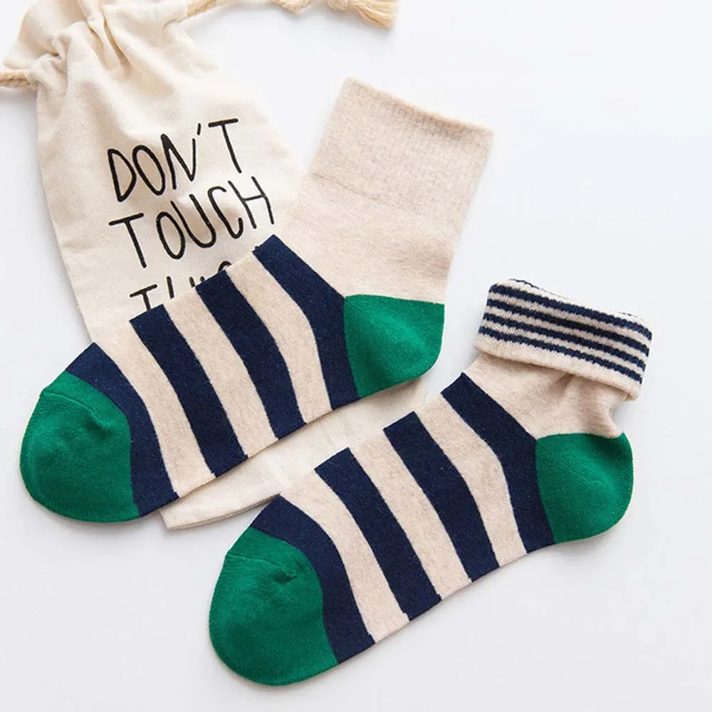 blue 1Pair Socks Women Cute Animal Fashion Thick Warm Casual Winter Autumn Soft Cotton Floor Sleeping Females Korean Style Socks - Цвет: blue