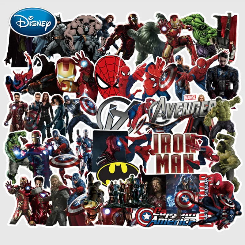 Disney 55 шт Человека-паука героев из мультфильмов наклейки единовременных