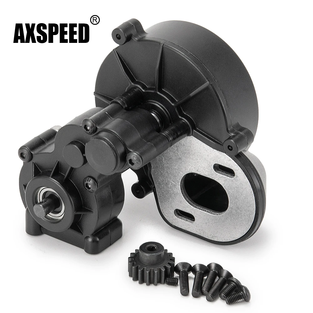 

AXSPEED 1/10 RC Model Climbing Car Parts Medium Gearbox Assembly with Gear for Axial SCX10 90027 90028 90047