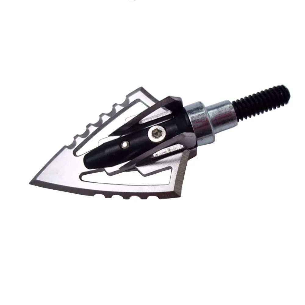 12 шт. стрельба из лука наконечник стрелы для охоты Broadhead 100 Grain Arrow советы по