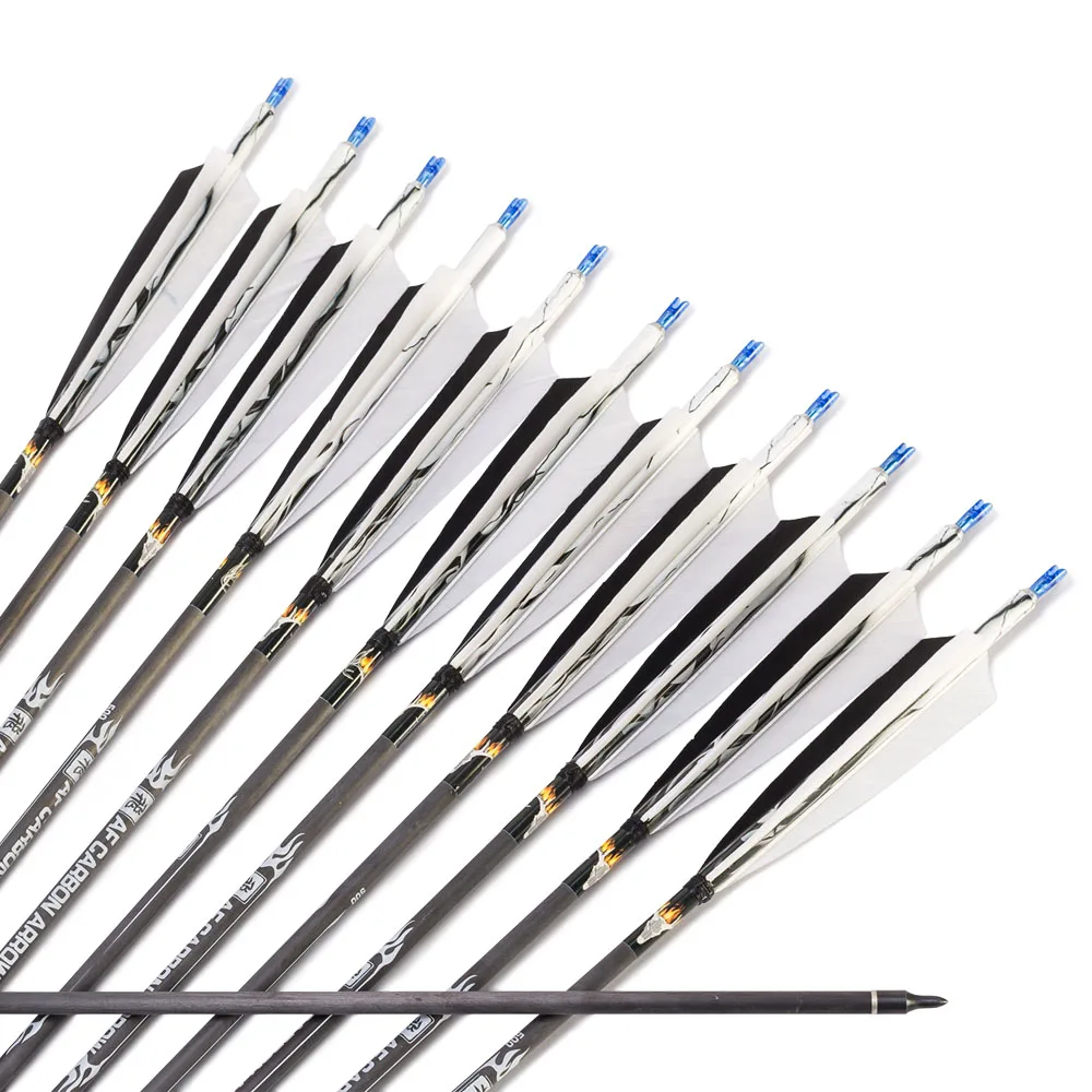 12x карбоновая фотография для Longbow Recurve Bow Hunting|carbon arrows turkey feather|arrow featherarrow |