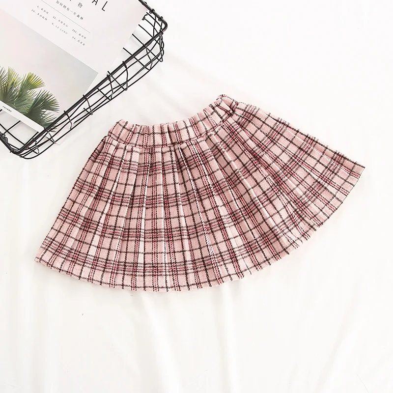 

Girls' Skirt 2020 Spring And Autumn New Fashion Children's Plaid Skirt Children's Princess Skirt