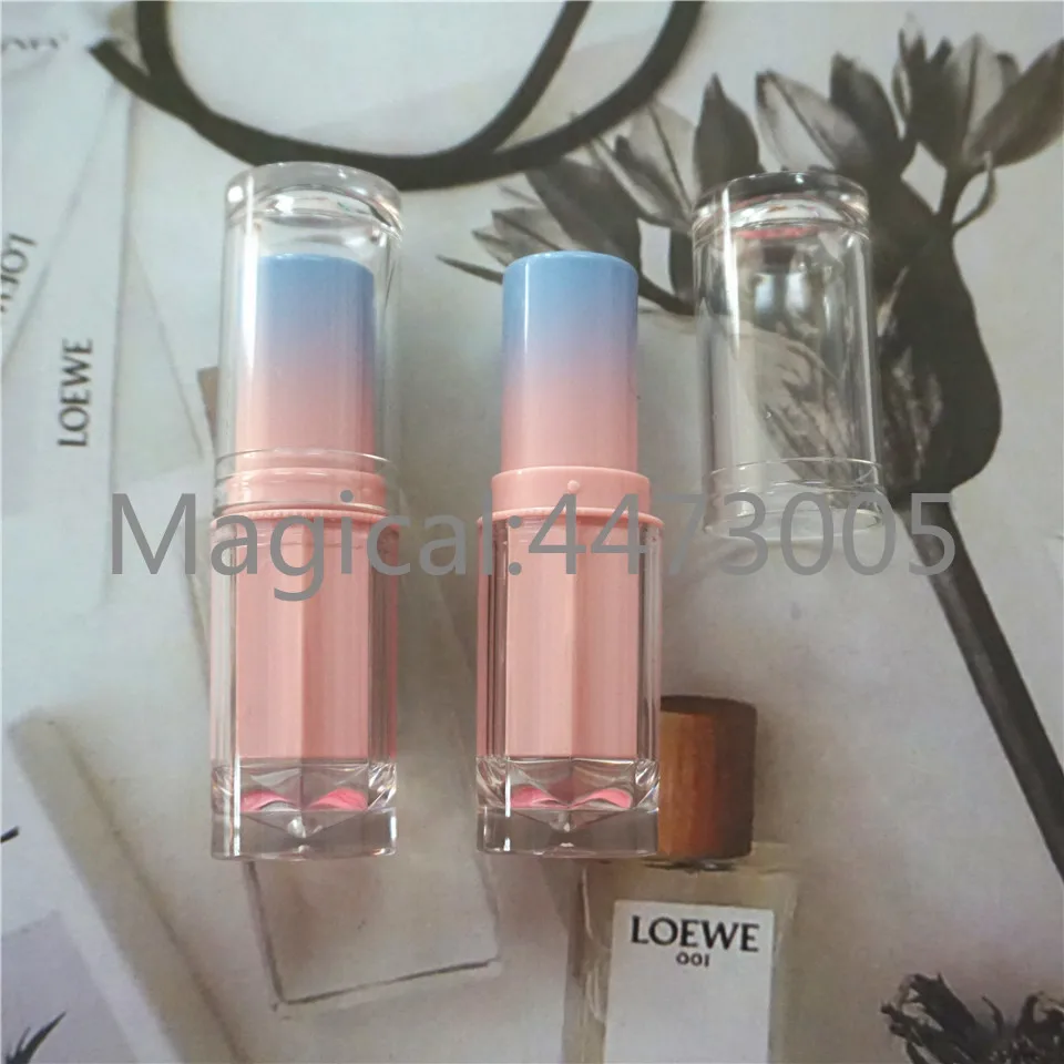 

10/20/50PCS 12.1mm Gradient Pink Blue Empty Lipstick Tube DIY Lip Balm Package Pipe Shell Refillable Cosmetic Tools Clear Cover