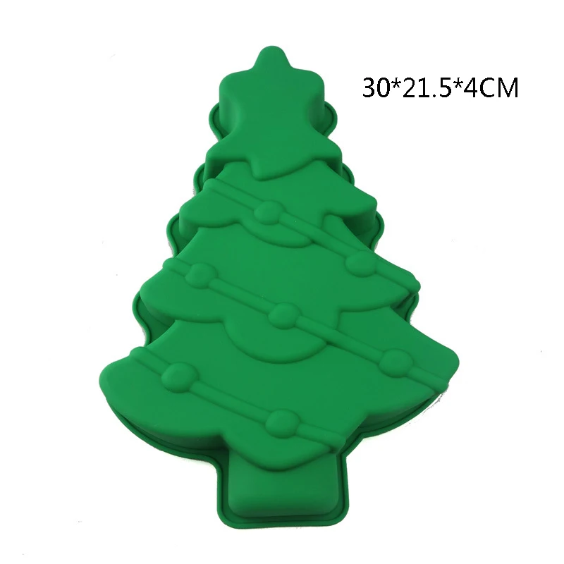 

Большая рождественская елка, форма для торта, силиконовые формы для выпечки, рождественские искусственные шоколадные конфеты