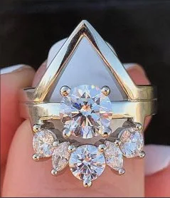 NPKDS мужское кольцо высокого качества с грушей Форма кубического циркония c глухой