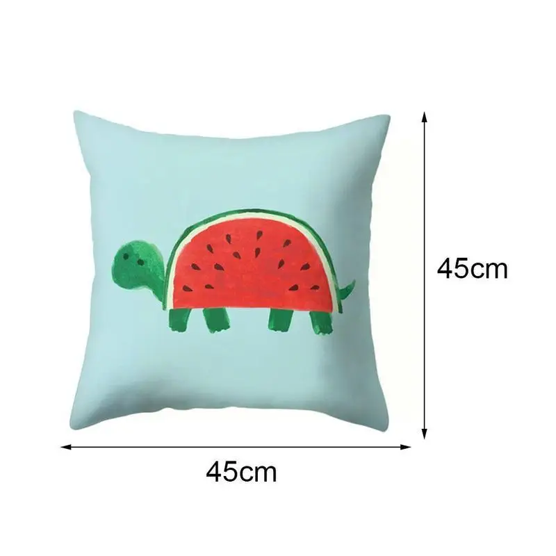 

Tropical Fruit Decorative Cushion Cover New Outdoor Peach Room Pillowcase Home Skin For Sofa Living Bed Decor Home Fashion F1V1