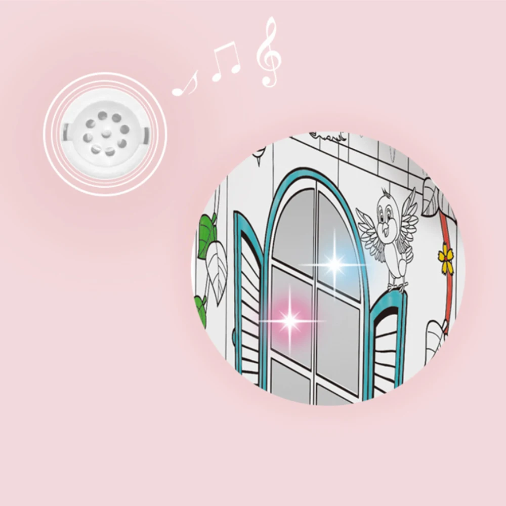 Светильник музыка рисунок игрушка сделай сам цветная бумага для граффити дом с 6