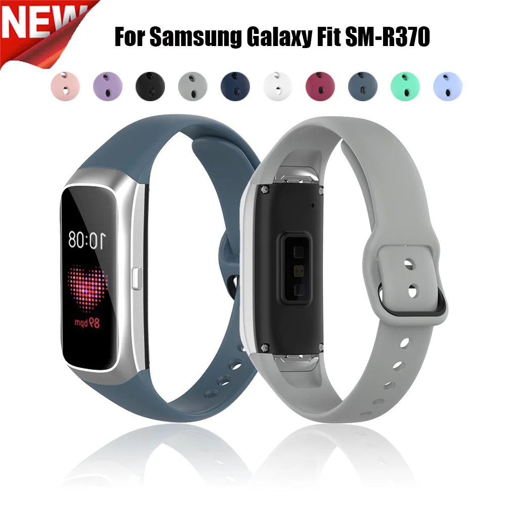 

Новинка 2021, цветной мягкий силиконовый ремешок для Samsung Galaxy Fit R370, сменный спортивный смарт-браслет для Samsung Galaxy Fit R370