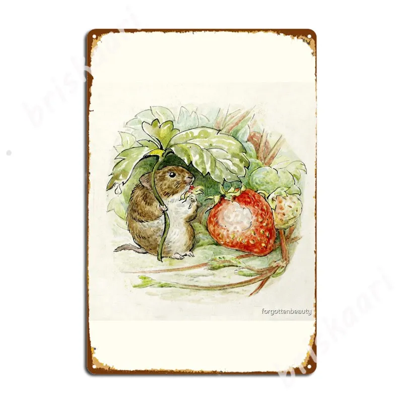

Timmy Willie Mouse - Beatrix Potter Metal Signs pub create Kitchen Plaques Tin sign Posters