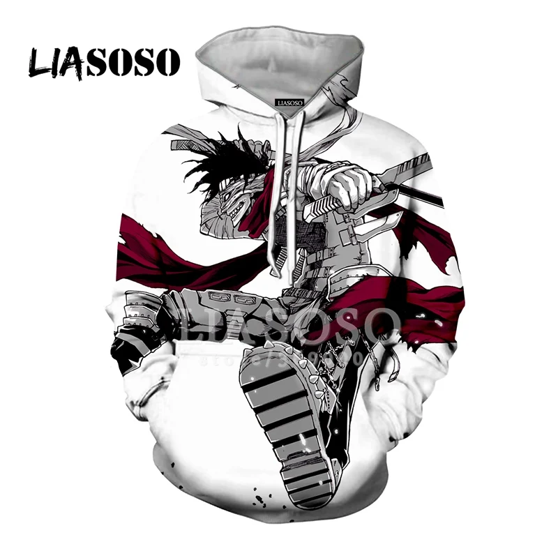 Новинка мужские и женские толстовки liaseo с капюшоном 3D-принтом героев аниме боку