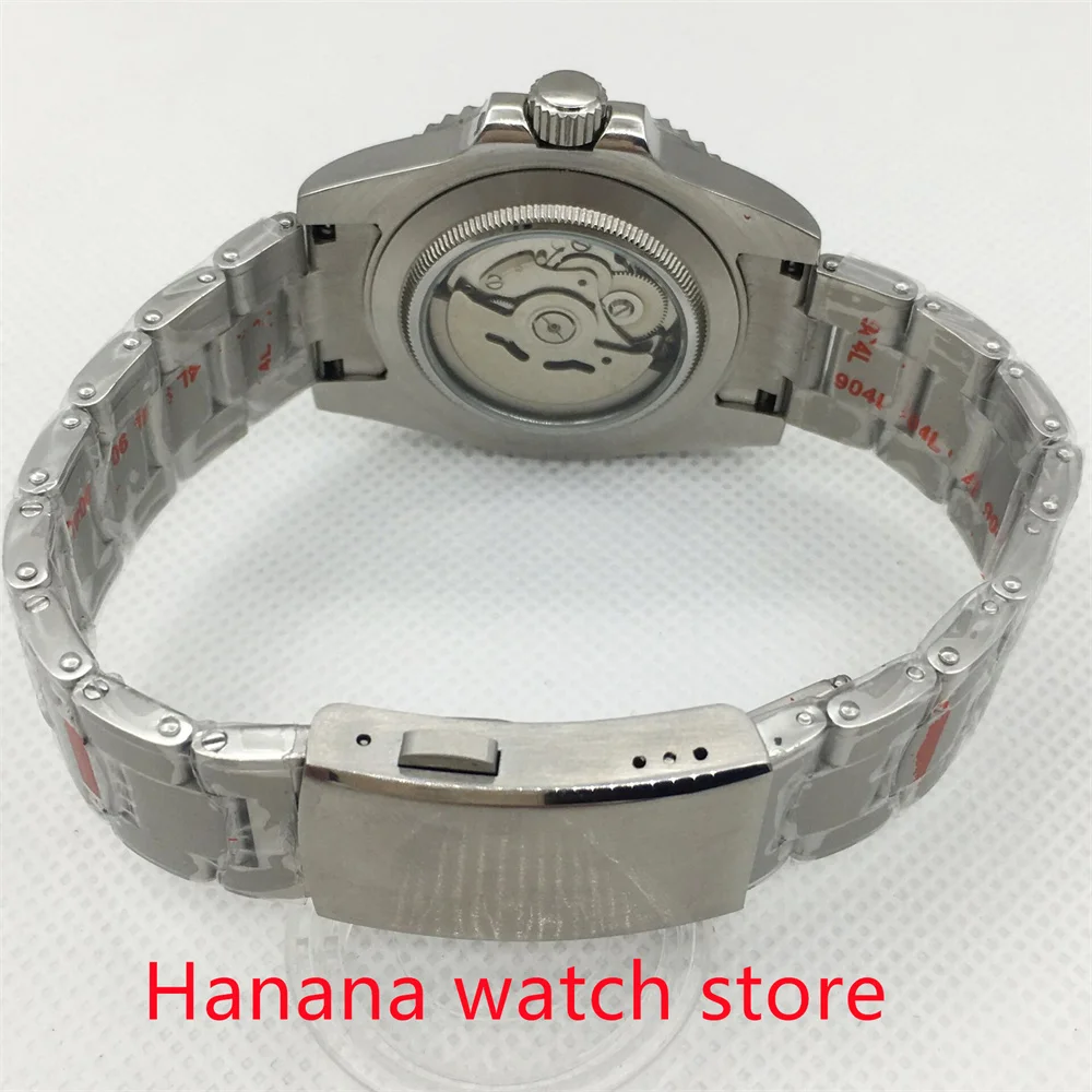 Мужской механический светящийся циферблат из нержавеющей стали 40 мм | Наручные