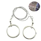 Портативная карманная цепная пила из углеродистой стали, ручные цепные пилы из нержавеющей стали для отдыха на открытом воздухе, путешествий, кемпинга, инструменты для работы по дереву