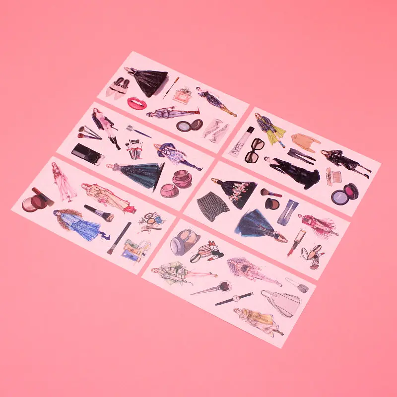 6 листов/набор альбом для скрапбукинга милые наклейки мультяшный Единорог