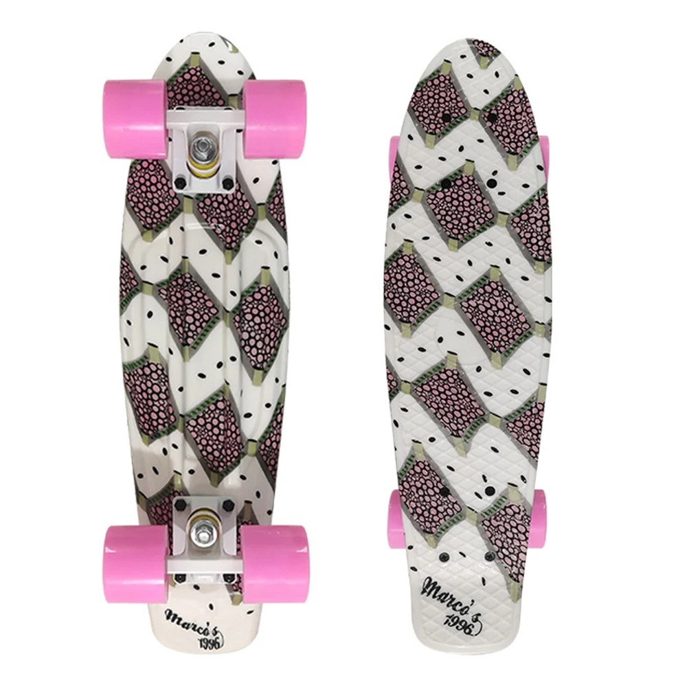 Новинка 2021 Скейтборд Mini Cruiser 22 дюйма скейтборд для взрослых и детей Лонгборд с