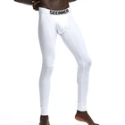 Зимние мужские кальсоны сексуальные мужские трусы пижамные штаны узкие леггинсы с низкой посадкой теплые кальсоны Размер M L XL