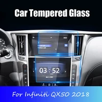 8 inch car tempered glass screen protective film sticker gps multimedia lcd guard for infiniti qx50 2018 accessories