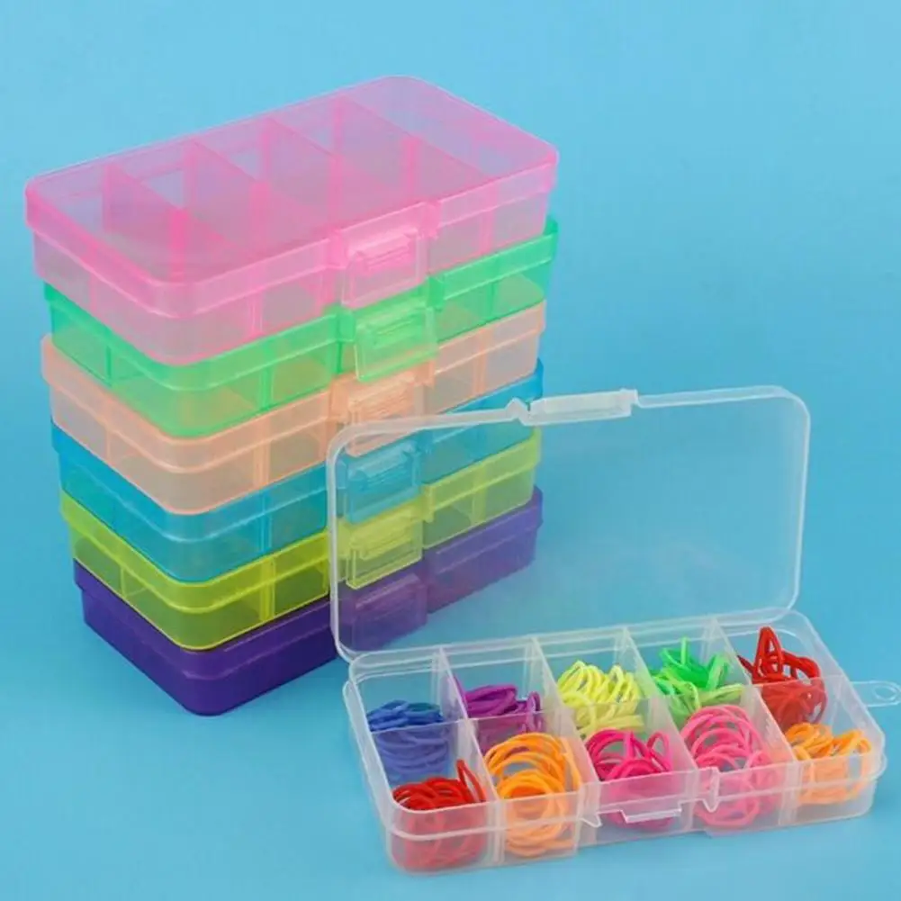 10 Slot ювелирные кольца для ушей держатель бусин коробка хранения Контейнер