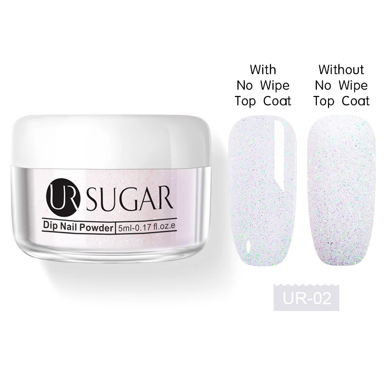 2 Ur Sugar 5 мл голографическая погружающаяся пудра для ногтей градиентный французский блеск Dip порошок для ногтей пигмент для украшения ногтей натуральный сухой - Цвет: 2