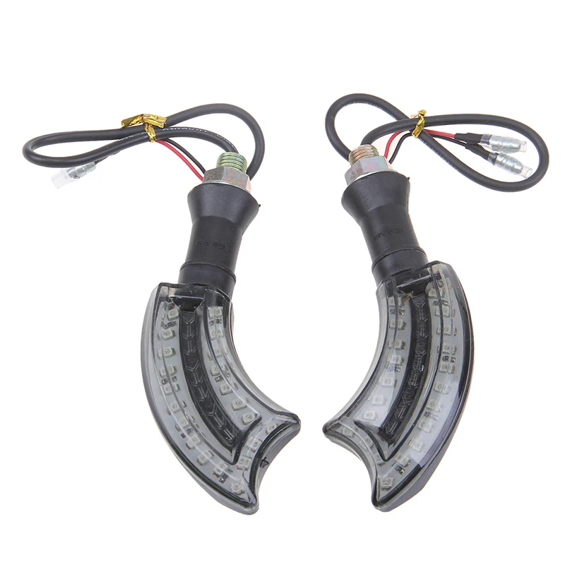 Posbay Универсальный Янтарный светодиодный сигнальный фонарь для мотоцикла