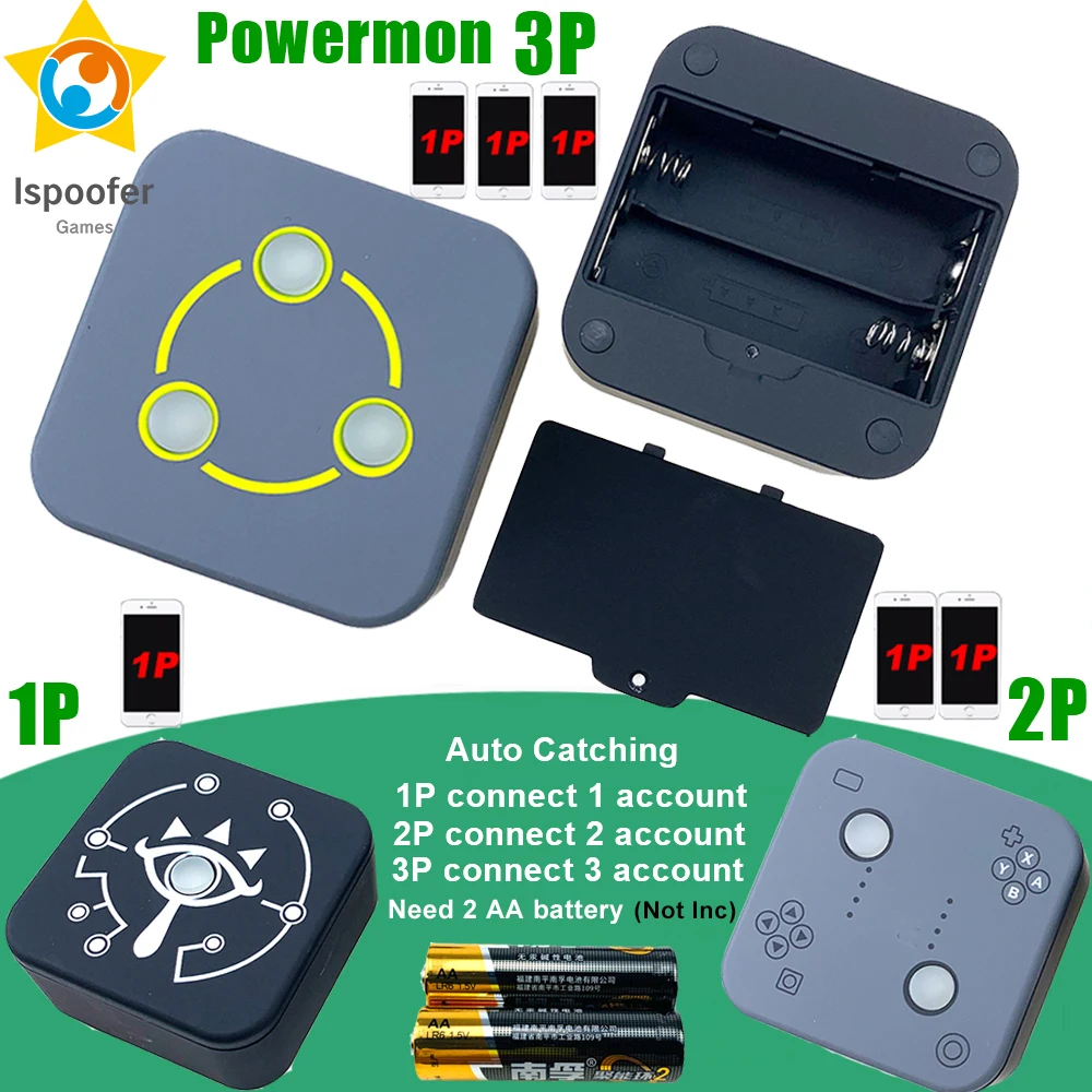 5 шт./лот Anto Catch 1P 2P 3P Bluetooth устройство для Android IOS Phone Powermon Pokemon Go Plus с установленными