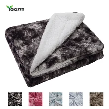 Mantas gruesas de felpa de doble capa, colcha de invierno, supersuave, gris (3)