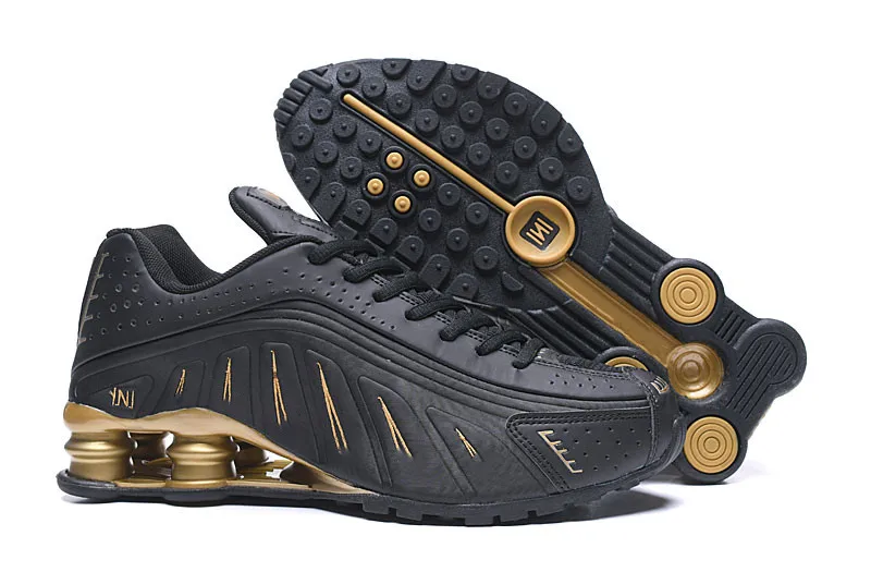 Мужские кроссовки, новинка, дизайнерские мужские кроссовки Shox R4, роскошные кроссовки NZ, тройные черные белые уличные спортивные кроссовки - Цвет: 9