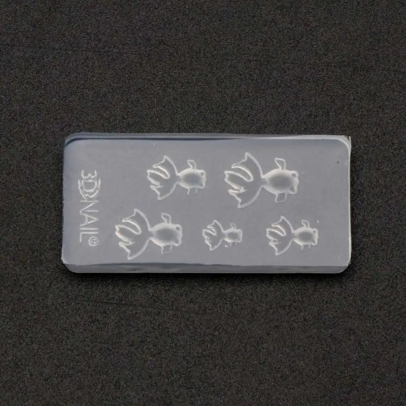 Симпатичные Яркие мини Размеры подвеска в виде золотой рыбки силиконовая форма