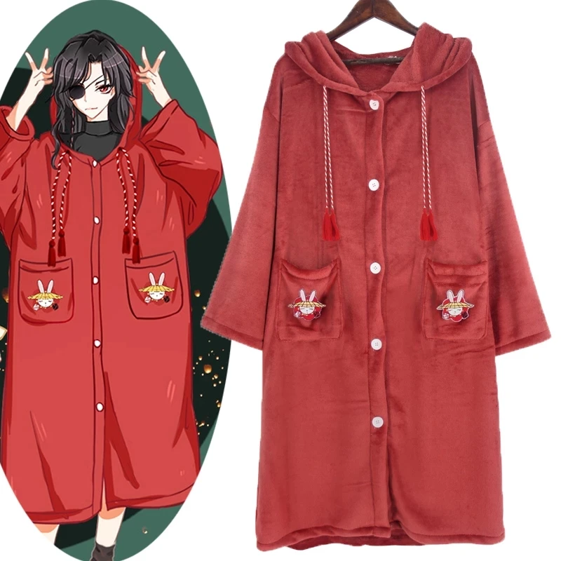 Аниме одежда для сна Tian Guan Ci Fu косплея Xie Lian Hua Cheng пижамы домашние фланелевые с