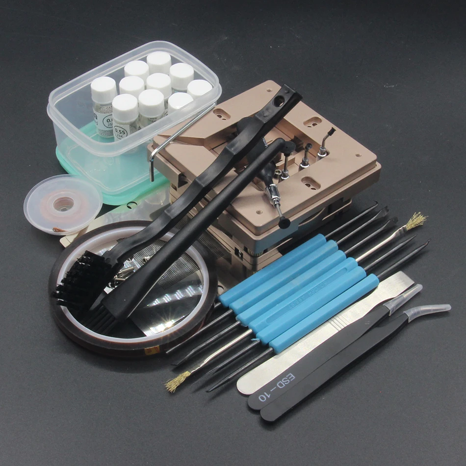 Комплект для реболлинга BGA из алюминиевого сплава 90 мм комплект замок магнетизма