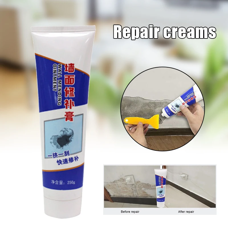 

180g Waterproof White Latex Paint Wall Repair Cream Patching Wall Repair Tools Wall Viscous Repair Paste Household