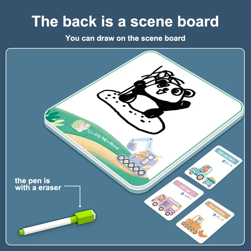 Детский Умный Магнитный пазл-головоломка 3D обучающая доска для рисования