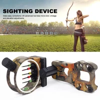 adjustable fiber optic sight with spirit level bow arrow archery accessories