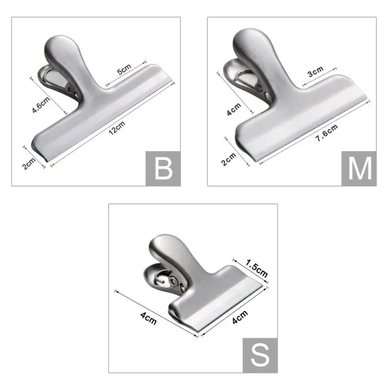 Snack Bag Clips Stainless Steel Food Sealer The Coffee Beans Storage Bags Everything For Kitchen hs1 | Дом и сад