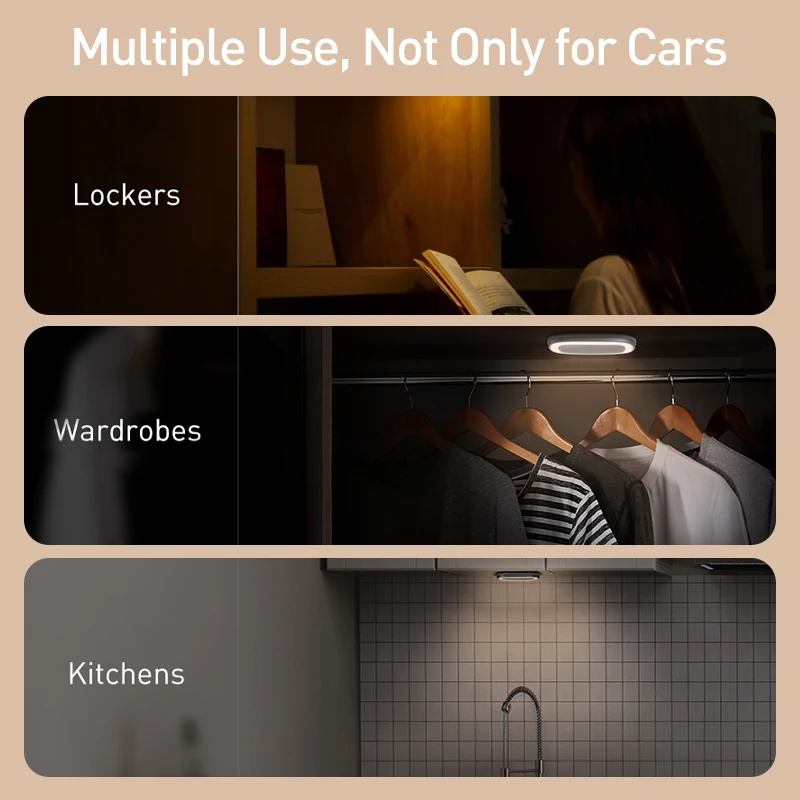 Светодиодный ночсветильник Baseus на батарейках прикроватная настенная лампа с s Tap