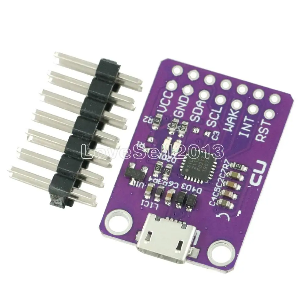 

CP2112 Debug Board USB to SMBus I2C Communication Module 2.0 MicroUSB 2112 Evaluation Kit for CCS811 Sensor Module