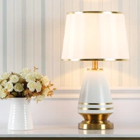sarok table lamp white ceramic contemporary design desk light home led decorative for living room office bedroom