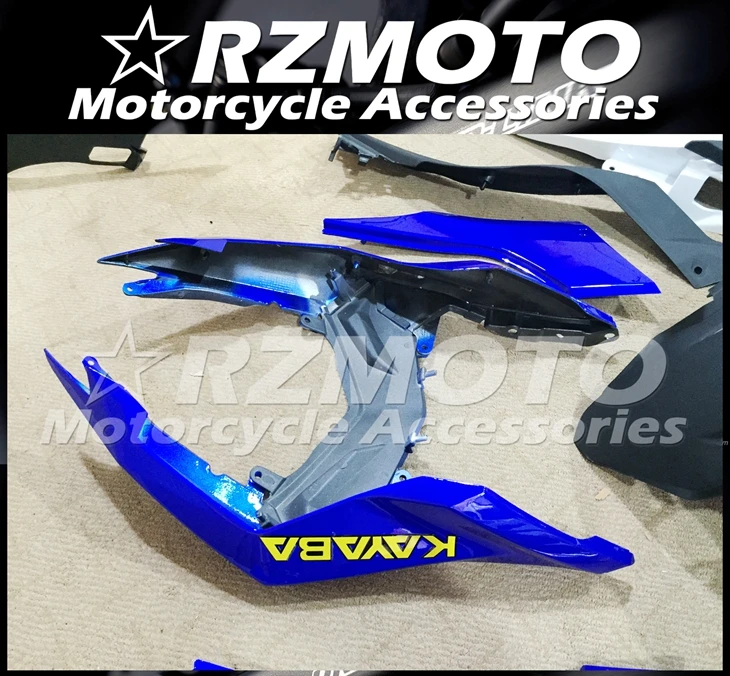 

High quality New ABS Fairing Kit Fit for Kawasaki Ninja300 EX300 2013 2014 2015 2016 2017 ZX300R 13 14 15 16 17 White Blue Nice