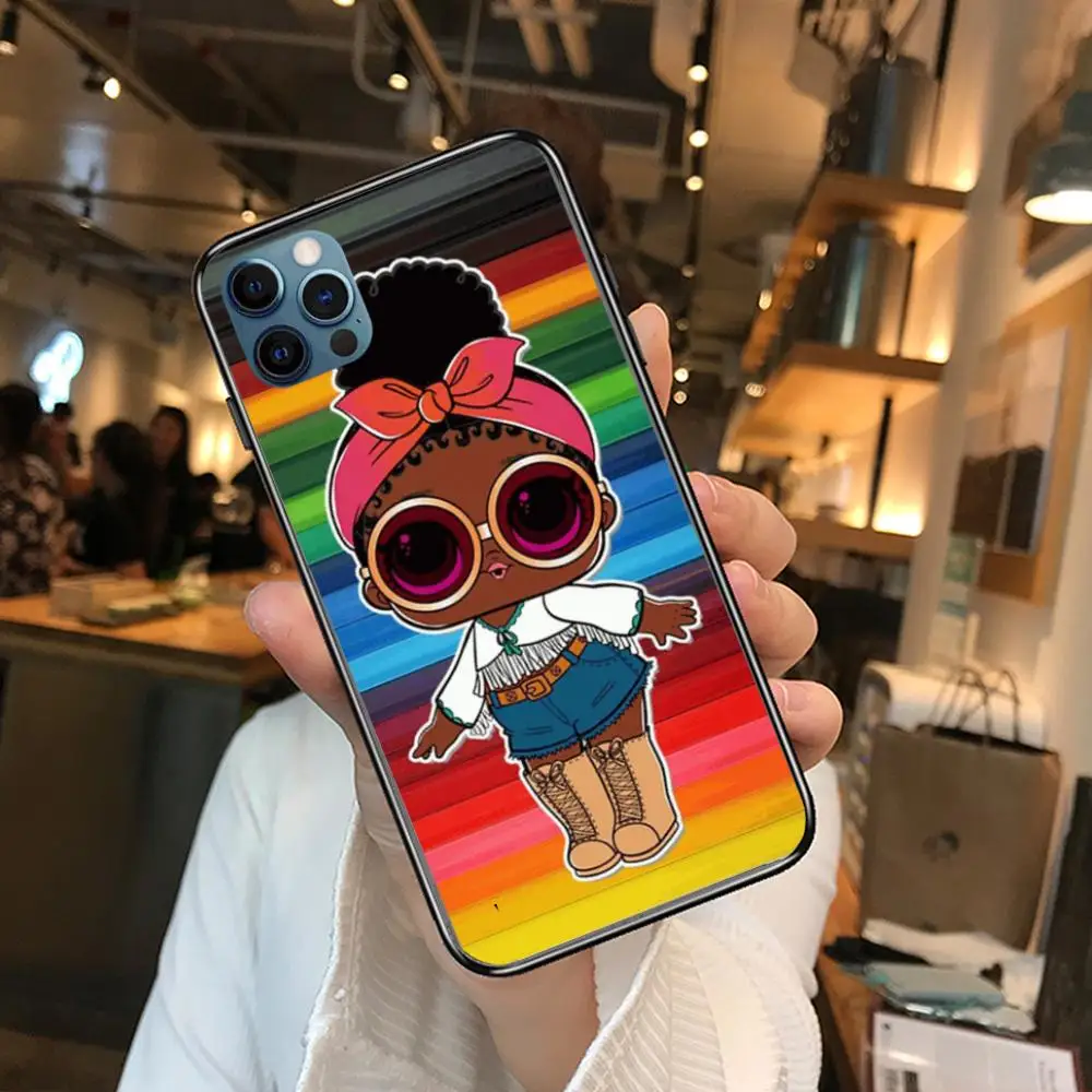 

LOL doll cute girl Style Phone Case cover For iphone 12 pro max 11 8 7 6 s XR PLUS X XS SE 2020 mini black cell shell