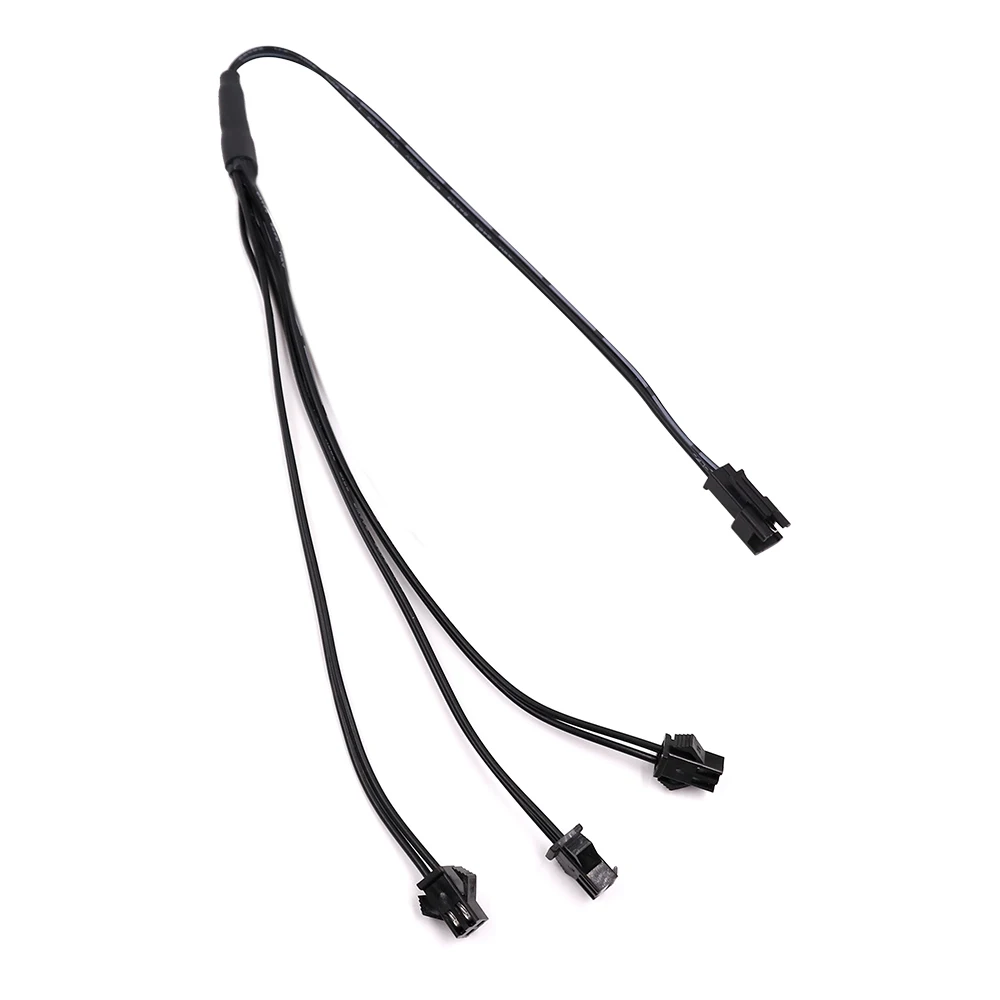 1 in 3 connector 2 Pin JST разъем кабель сплиттер 1 в 2/3/4/5/6/7/8/9/10 разъемов для el, неон wire 3 V/12 V электролюминесцентный провод RGB Светодиодные полосы света интим - Цвет: 1 in 3 connector