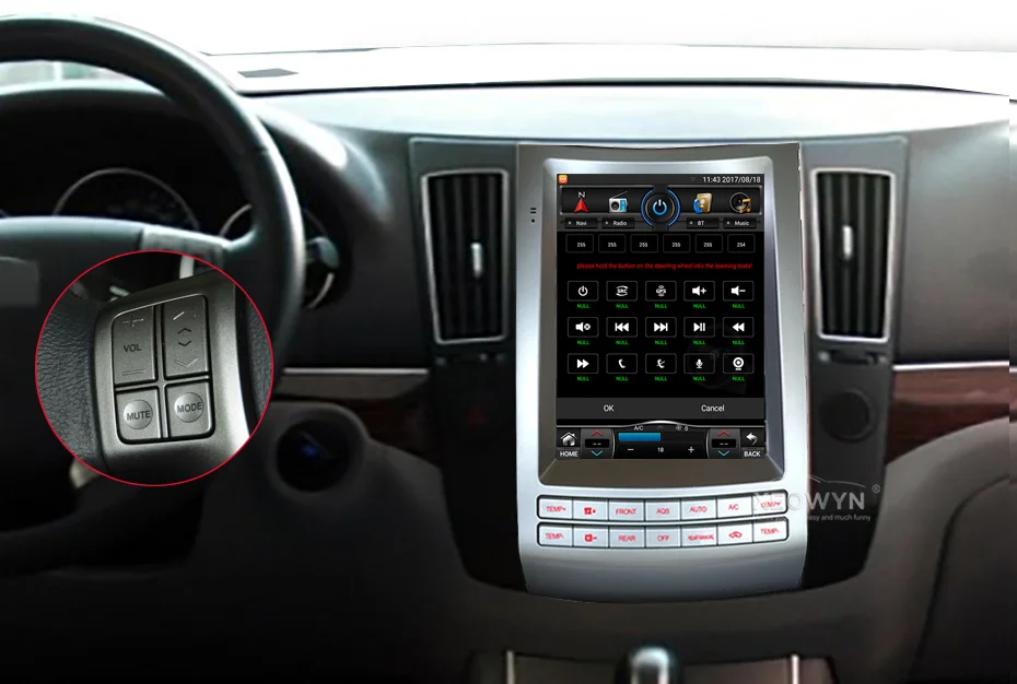Вертикальный экран Tesla стиль Android 6,0 10,4 дюймов Автомагнитола для HYUNDAI Ix55 навигация Gps Мультимедиа
