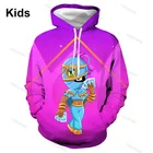 Детская толстовка с капюшоном, с 3D-принтом, для мужчин и женщин, в стиле Харадзюку