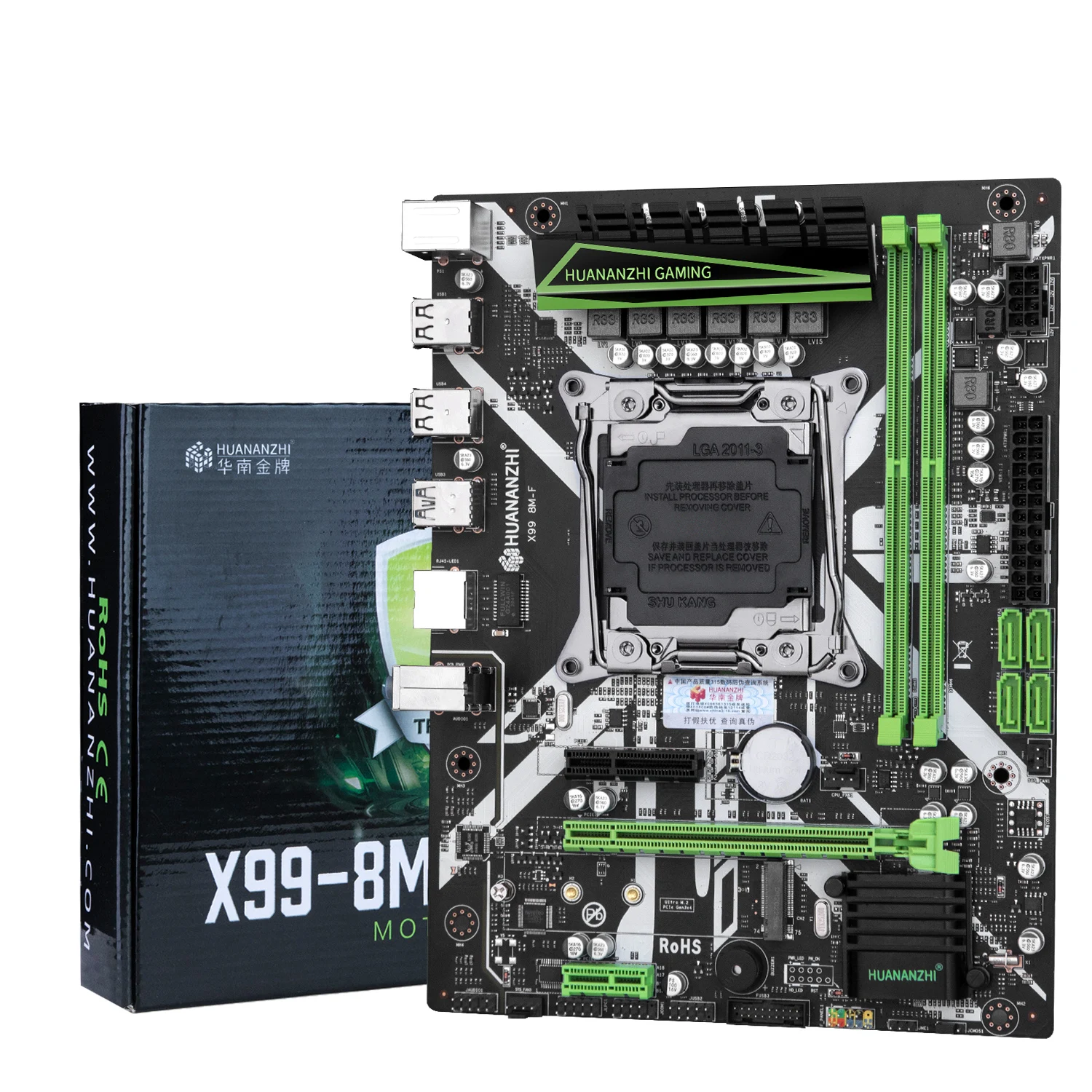 Kaufen HUANANZHI X99 8M F X99 Motherboard Combo Kit Set Intel XEON E5 2678 V3 Unterstützung 2 * DDR4 RECC NON-ECC Speicher M.2 NVME USB 3,0