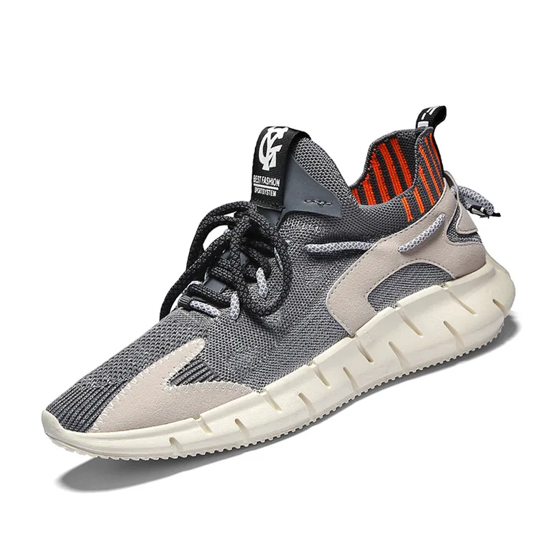 

2021 New Men's Shoes Running Breathable Lightweight Outdoor Sneakers Knitted Casual coconu Shoes 350 V2