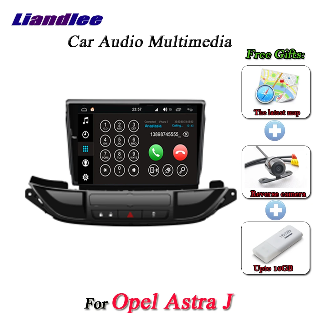 

Liandlee Car Android System For Opel Astra J 2015~2018 Radio AUX Mirror Link GPS Navi Navigation HD Stereo Multimedia No CD DVD