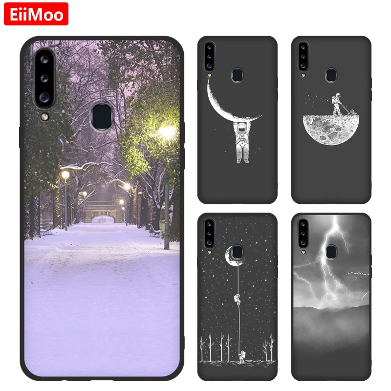 Силиконовый чехол EiiMoo для Samsung Galaxy A20s A20 S A207F A207M задняя крышка чехол|Бамперы| |