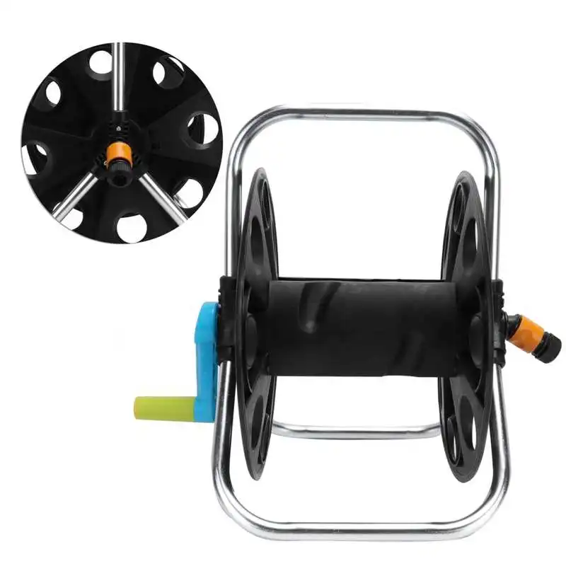 

Garden Hose Reel Rack Kit with Sprayer G1/2 G3/4 Tube Storage Organizer Winding Tool Anti-Corrosion Gardening Accessory