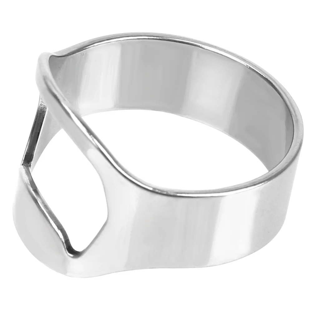 

Portable Ring Bar Tools Beer Soda Bottle Cap Kitchen Accessories Finger Ring-Shape Stainless Steel Bottle Opener